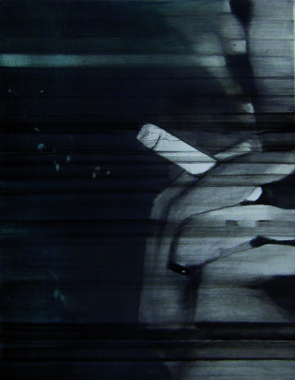 (T0745) Le fumeur, 2010, acrylique sur toile, 35 x 27cm (16196 visites) (T0745) Le fumeur, 2010, acrylique sur toile, 35 x 27cm