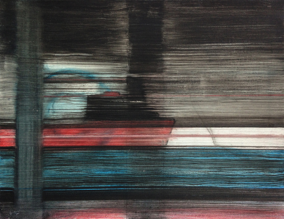 (T0770) Tanker 2, 2010, huile sur toile, 19 x 27 cm (27831 visites) (T0770) Tanker 2, 2010, huile sur toile, 19 x 27 cm