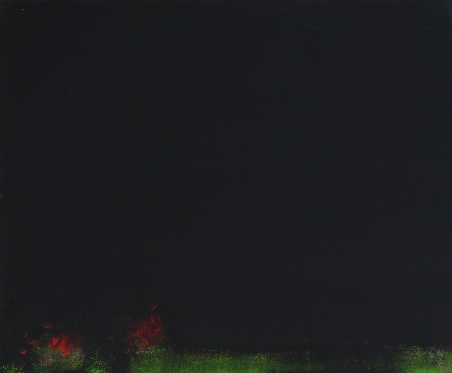(T0778) Avant la nuit, 2011, acrylique sur toile, 38 x 46 cm