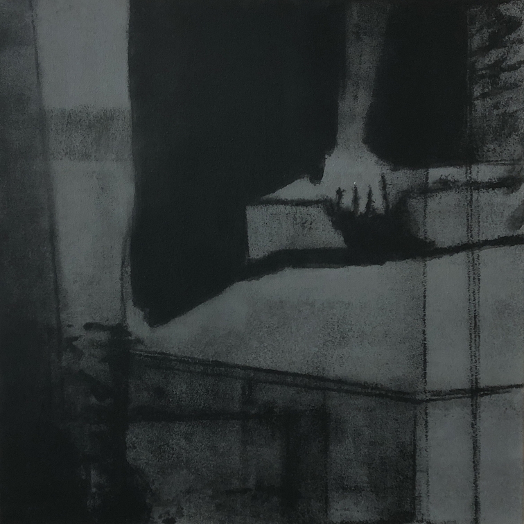 (T0793) Verrou, 2011, acrylique sur toile, 60 x 60 cm