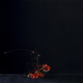 (T0807) Fleurs, 2012, acrylique sur toile, 50 x 50 cm