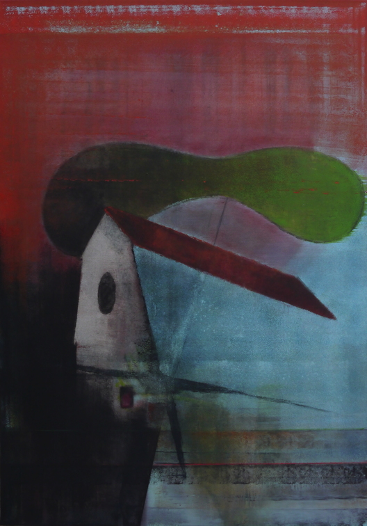 (T0809) Grange 4, 2011-2012, acrylique sur toile, 162 x 114 cm, collection artiste (29178 visites) (T0809) Grange 4, 2011-2012, acrylique sur toile, 162 x 114 cm, collection artiste