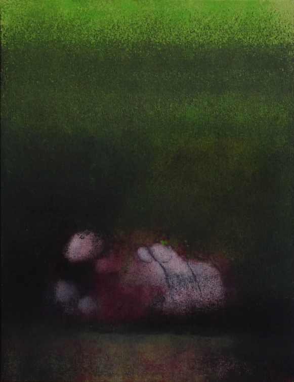 (T0817) Petit poucet, 2012, acrylique sur toile, 35 x 27 cm