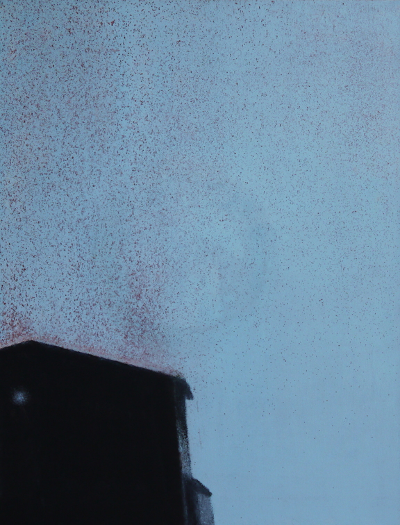 (T0823) Pluie rouge, 2012, acrylique sur toile, 116 x 90 cm (25423 visites) (T0823) Pluie rouge, 2012, acrylique sur toile, 116 x 90 cm