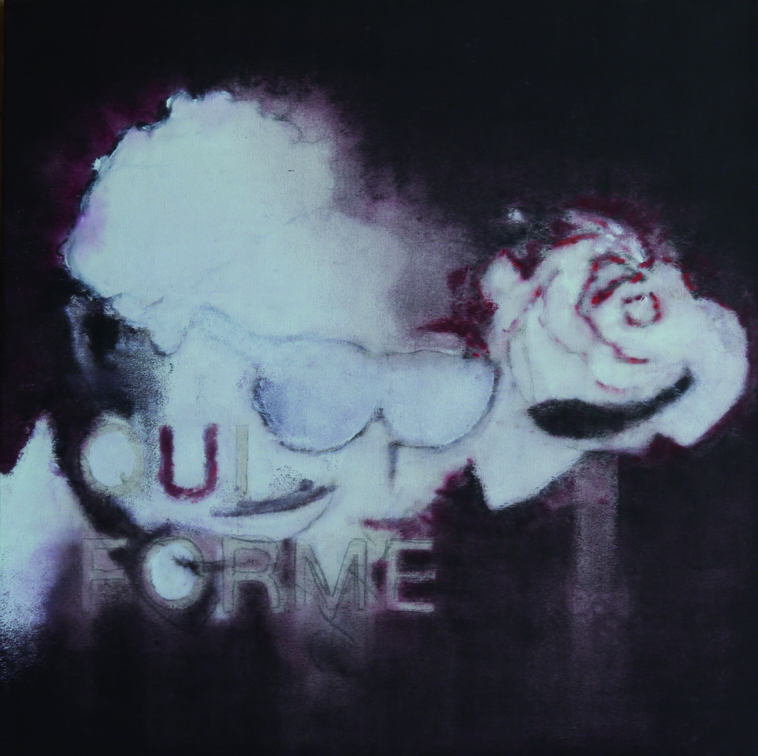 (T0825) Qui forme, 2012, acrylique sur toile, 100 x 100 cm (triptyque avec T0803 et T0829) (25516 visites) (T0825) Qui forme, 2012, acrylique sur toile, 100 x 100 cm (triptyque avec T0803 et T0829)