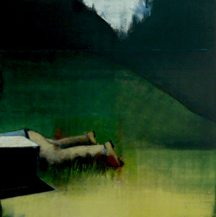 (T0852) Le sourcier, 2013, acrylique sur toile, 130 x 130 cm, collection privée (18355 visites) (T0852) Le sourcier, 2013, acrylique sur toile, 130 x 130 cm, collection privée