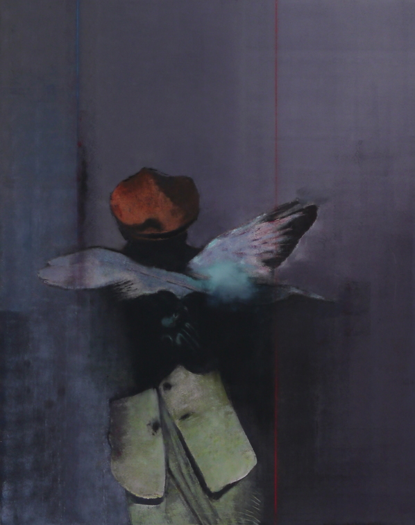 (T0853) L’homme-oiseau, 2013, acrylique sur toile, 162 x 130 cm, collection privée (21545 visites) (T0853) L’homme-oiseau, 2013, acrylique sur toile, 162 x 130 cm, collection privée