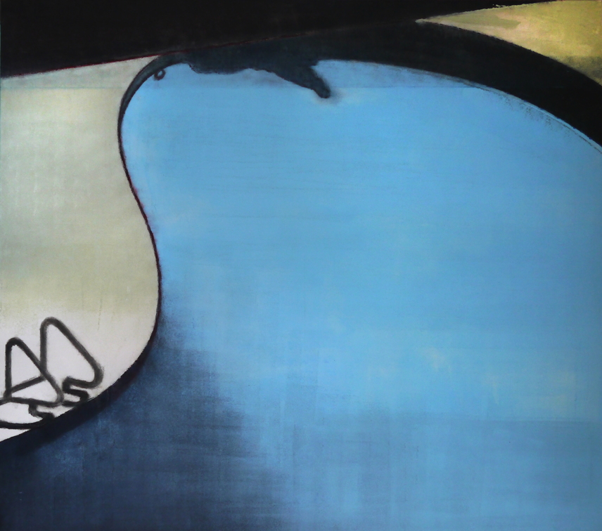 (T0870) Bassin, 2014, acrylique sur toile, 180 x 205 cm (17472 visites) (T0870) Bassin, 2014, acrylique sur toile, 180 x 205 cm