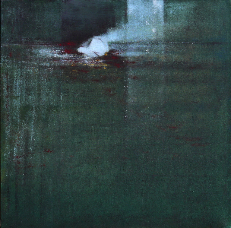 (T0881) La mort d’Orphée, 2014, acrylique sur toile, 60 x 60 cm (35752 visites) (T0881) La mort d’Orphée, 2014, acrylique sur toile, 60 x 60 cm