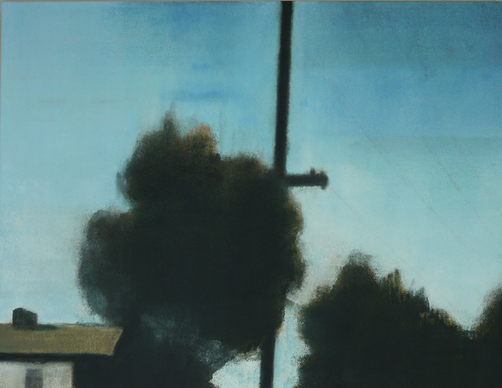 (T0893) Paysage sans oiseau, 2014, acrylique sur toile, 50 x 64 cm (21027 visites) (T0893) Paysage sans oiseau, 2014, acrylique sur toile, 50 x 64 cm