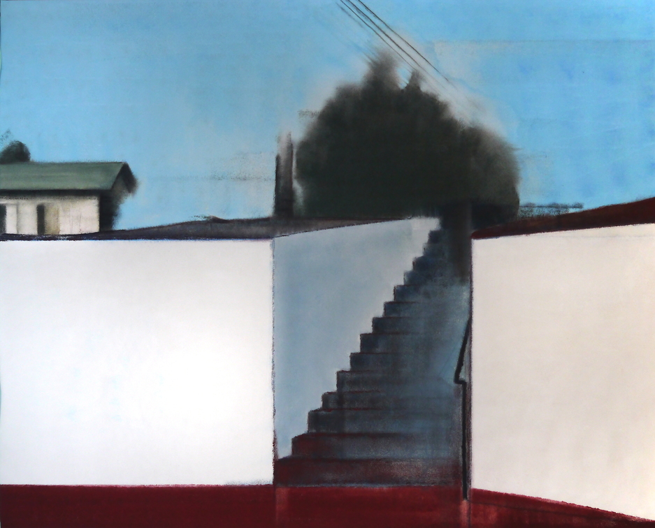 (T0898) Plan de campagne, 2014, acrylique sur toile, 130 x 162 cm (15727 visites) (T0898) Plan de campagne, 2014, acrylique sur toile, 130 x 162 cm