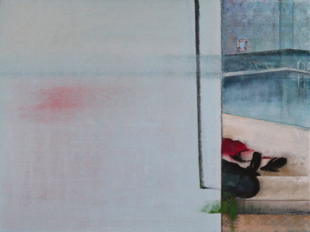 (T0906) Après le bain, 2015, acrylique sur toile, 97 x 103 cm (21034 visites) (T0906) Après le bain, 2015, acrylique sur toile, 97 x 103 cm