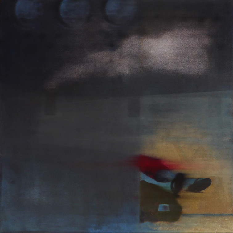 (T0907) Après l’orage, 2015, acrylique sur toile, 100 x 100 cm (21238 visites) (T0907) Après l’orage, 2015, acrylique sur toile, 100 x 100 cm
