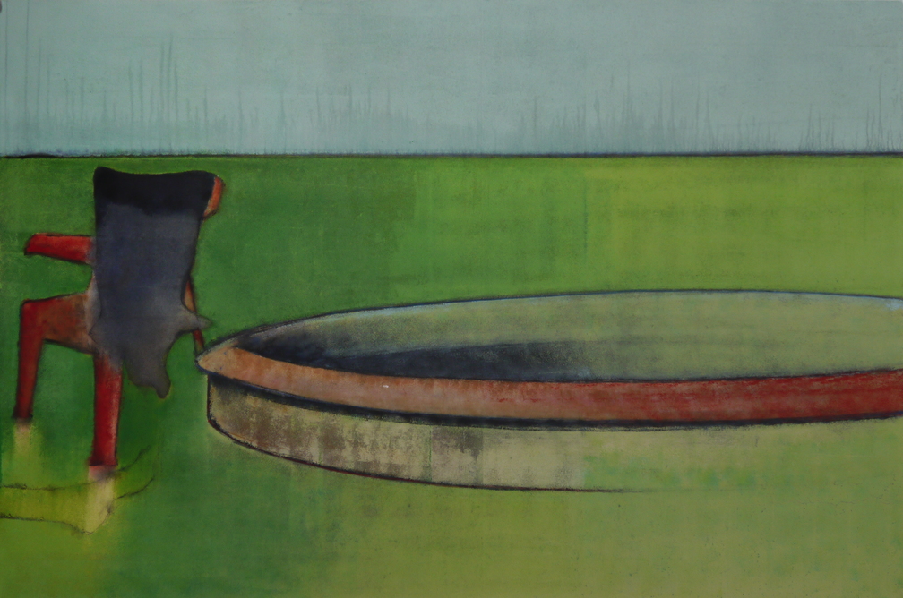 (T0911) Écho, 2015, acrylique sur toile, 130 x 195 cm