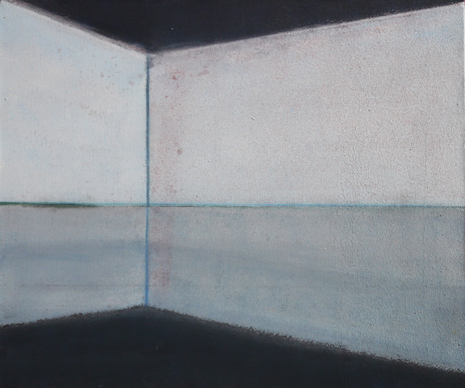 (T0914) Étude d’horizon, 2015, acrylique sur toile, 46 x 55 cm