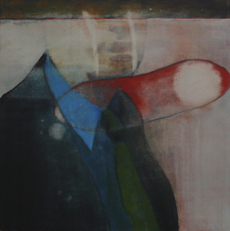 (T0924) Monsieur H., 2015, acrylique sur toile, 80 x 80 cm