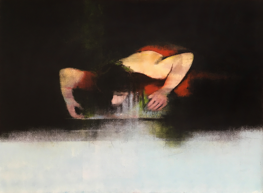(T0925) Narcisse, 2015, acrylique sur toile, 97 x 130 cm, collection privée