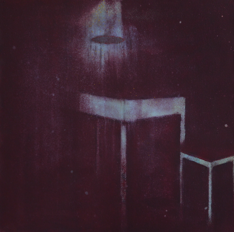 (T0932) Tabouret 2, 2015, acrylique sur toile, 60 x 60 cm (22645 visites) (T0932) Tabouret 2, 2015, acrylique sur toile, 60 x 60 cm