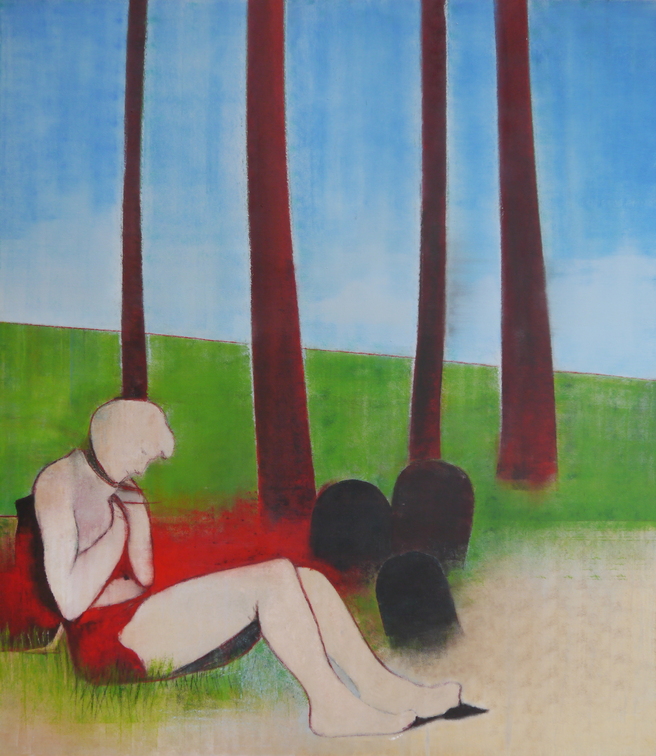 (T0934) Clairière, 2016, acrylique sur toile, 205 x 180 cm (47242 visites) (T0934) Clairière, 2016, acrylique sur toile, 205 x 180 cm