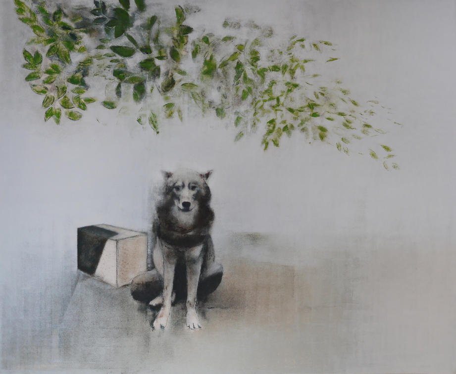 (T0943) Le gardien, 2016, acrylique sur toile, 200 x 250 cm (57821 visites) (T0943) Le gardien, 2016, acrylique sur toile, 200 x 250 cm