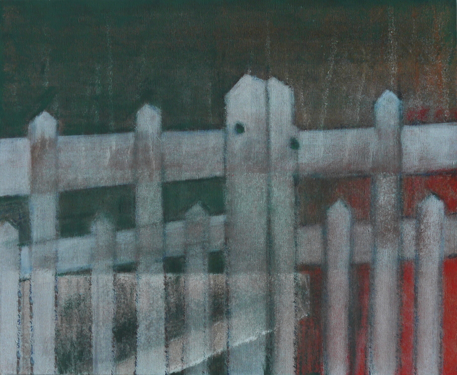 (T0952) Portail, 2016, acrylique sur toile, 38 x 46 cm