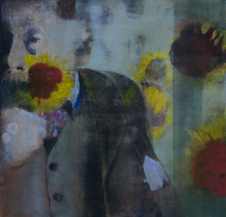 (T0959) À travers le miroir E. D., 2017, acrylique sur toile, 80 x 80 cm (20567 visites) (T0959) À travers le miroir E. D., 2017, acrylique sur toile, 80 x 80 cm