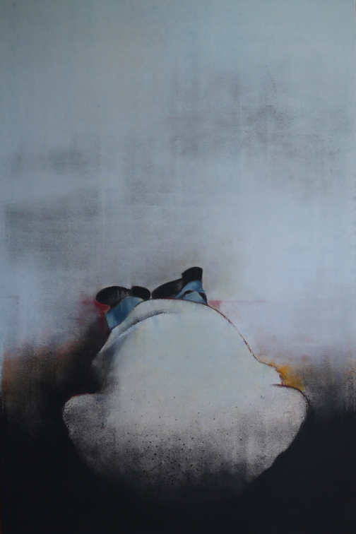 (T0983) L’homme éléphant, 2017, acrylique sur toile, 195 x 130 cm, collection privée