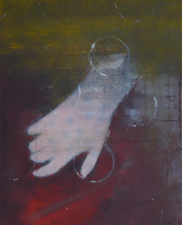 (T0986) Main, 2017, acrylique sur toile, 46 x 38 cm (19428 visites) (T0986) Main, 2017, acrylique sur toile, 46 x 38 cm