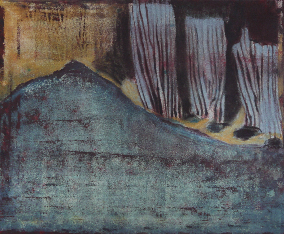 (T0990) Origine, 2016-2017, acrylique sur toile, 38 x 46 cm (27631 visites) (T0990) Origine, 2016-2017, acrylique sur toile, 38 x 46 cm