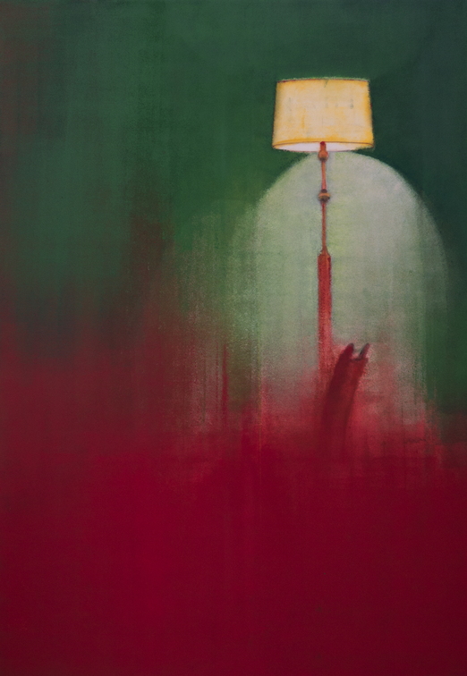 (T1009) Dans le salon, 2018, acrylique sur toile, 162 x 114 cm, collection privée