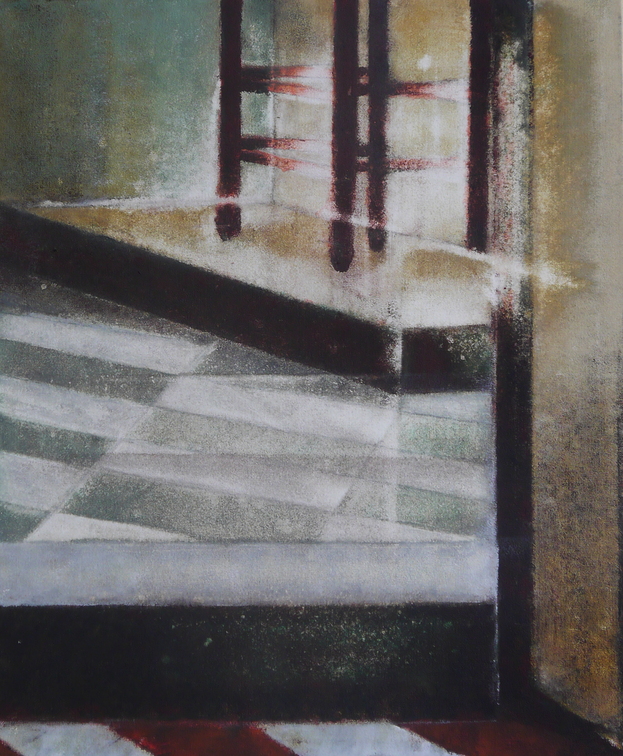 (T1011) Intérieur hollandais, 2018, acrylique sur toile, 65 x 55 cm (35581 visites) (T1011) Intérieur hollandais, 2018, acrylique sur toile, 65 x 55 cm