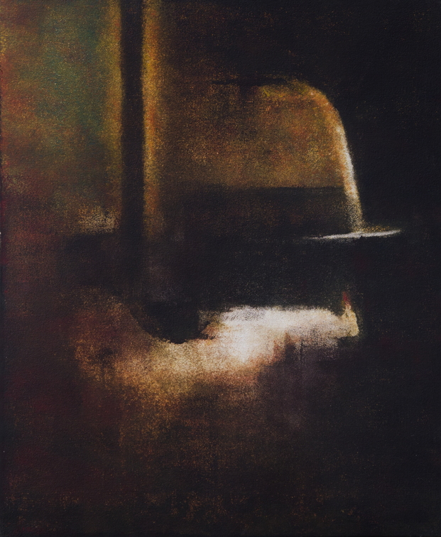 (T1016) Le chapeau, 2018, acrylique sur toile, 46 x 38 cm, collection privée (43014 visites) (T1016) Le chapeau, 2018, acrylique sur toile, 46 x 38 cm, collection privée