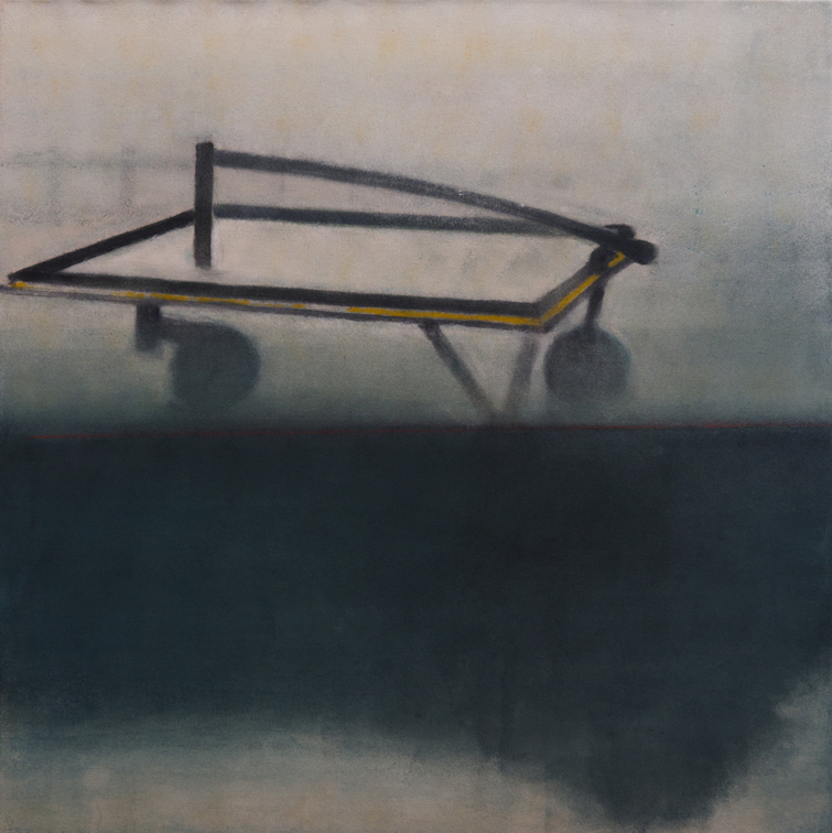 (T1021) Miroir, 2018, acrylique sur toile, 100 x 100 cm (1284 visites) (T1021) Miroir, 2018, acrylique sur toile, 100 x 100 cm