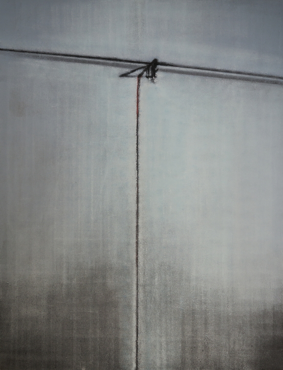 (T1030) Crochets, 2019, acrylique sur toile, 195 x 150 cm
