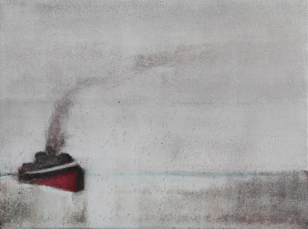 (T1031) Dans la brume, 2018-2019, acrylique sur toile, 30 x 40 cm, collection privée (25747 visites) (T1031) Dans la brume, 2018-2019, acrylique sur toile, 30 x 40 cm, collection privée