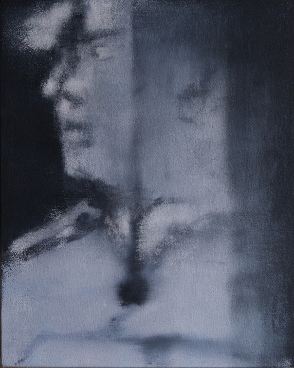 (T1035) La cigale, 2019, acrylique sur toile, 41 x 33 cm