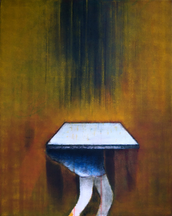 (T1048) Saint-Anne à la jupe bleue, 2019, acrylique sur toile, 162 x 130 cm, collection privée (1759 visites) (T1048) Saint-Anne à la jupe bleue, 2019, acrylique sur toile, 162 x 130 cm, collection privée