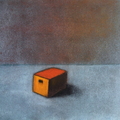 (T1061) La boîte, 2020, acrylique sur toile, 33 x 41 cm