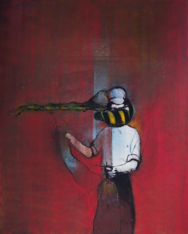 (T1063) Le bourdon, 2020, acrylique sur toile, 162 x 130 cm (1790 visites) (T1063) Le bourdon, 2020, acrylique sur toile, 162 x 130 cm