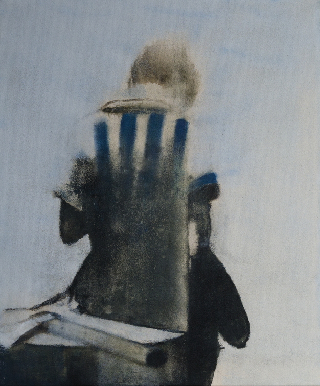 (T1065) Le dos, 2020, acrylique sur toile, 65 x 54 cm (2003 visites) (T1065) Le dos, 2020, acrylique sur toile, 65 x 54 cm