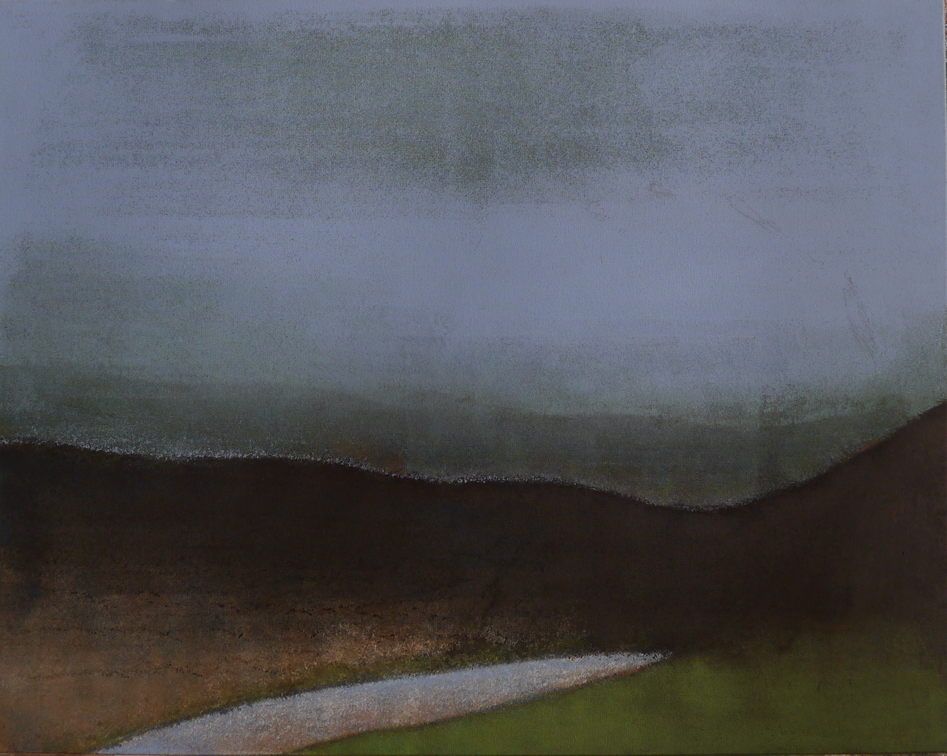(T1073) Paysage, 2020, acrylique sur toile, 73 x 92 cm