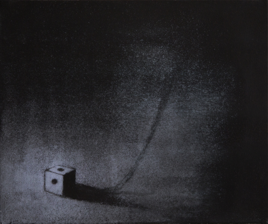 (T1078) Dé, 2021, acrylique sur toile, 36 x 48 cm (2359 visites) (T1078) Dé, 2021, acrylique sur toile, 36 x 48 cm