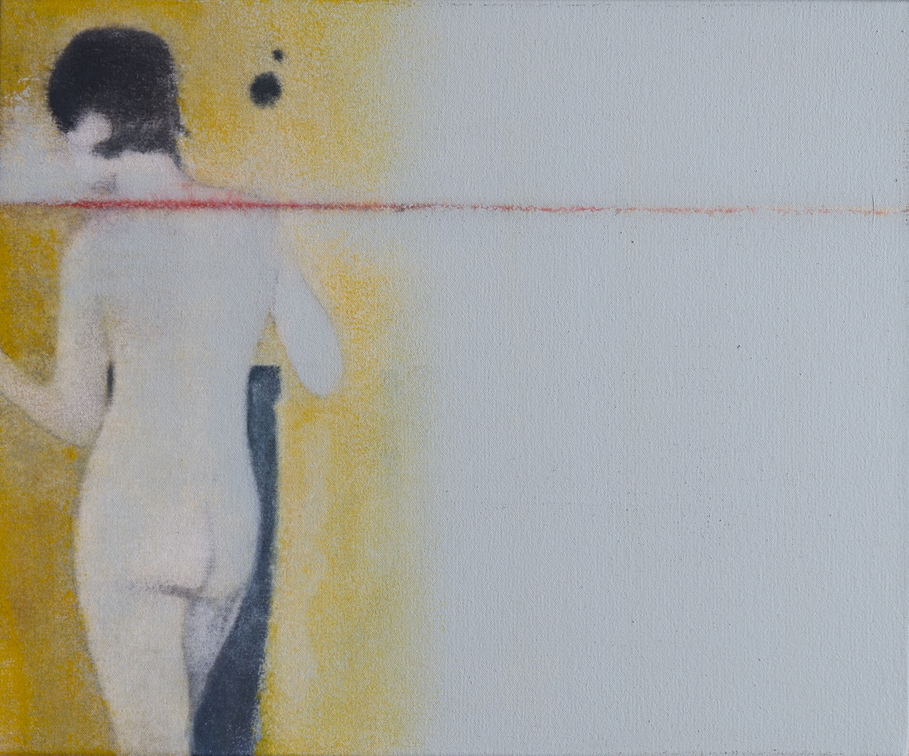 (T1102) Nue, 2021, acrylique sur toile, 36 x 48 cm (5924 visites) (T1102) Nue, 2021, acrylique sur toile, 36 x 48 cm