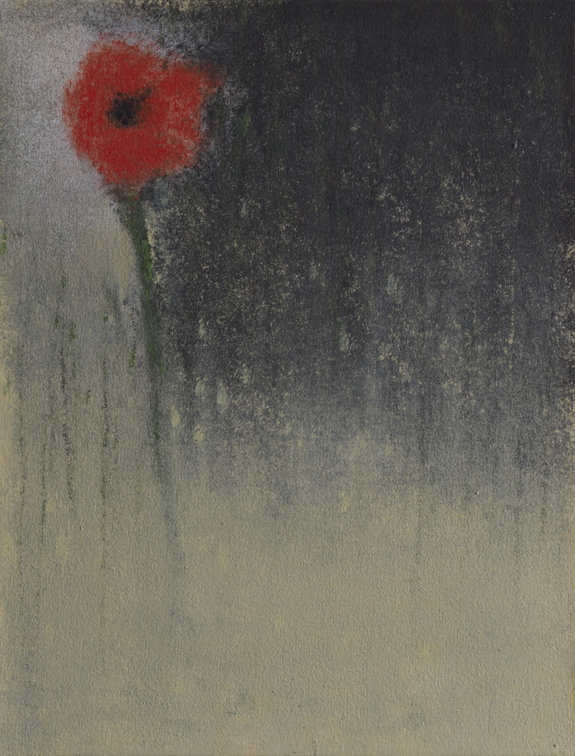 (T1111) Coquelicot, 2022, acrylique sur toile, 35 x 27 cm (19123 visites) (T1111) Coquelicot, 2022, acrylique sur toile, 35 x 27 cm