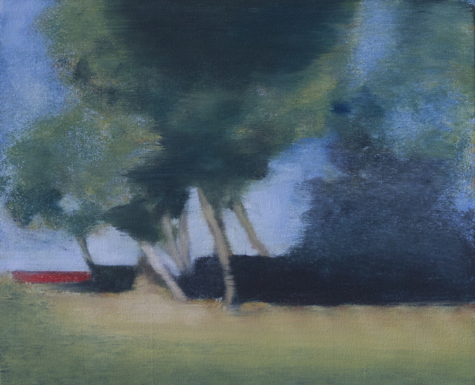 (T1113) De la plage, 2022, acrylique sur toile, 33 x 41 cm, collection privée