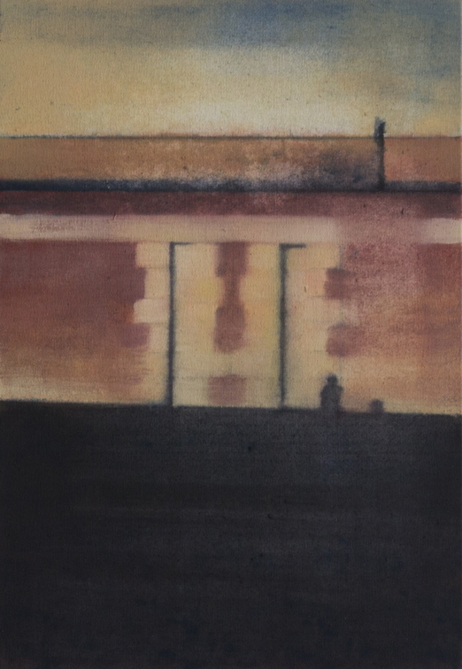 (T1115) De l’ombre, 2022, acrylique sur toile, 42 x 29 cm
