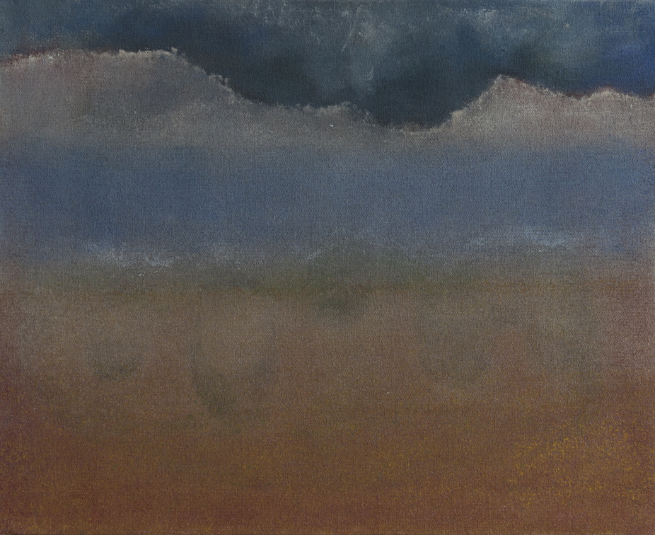 (T1127) Montagnes, 2022, acrylique sur toile, 33 x 41 cm