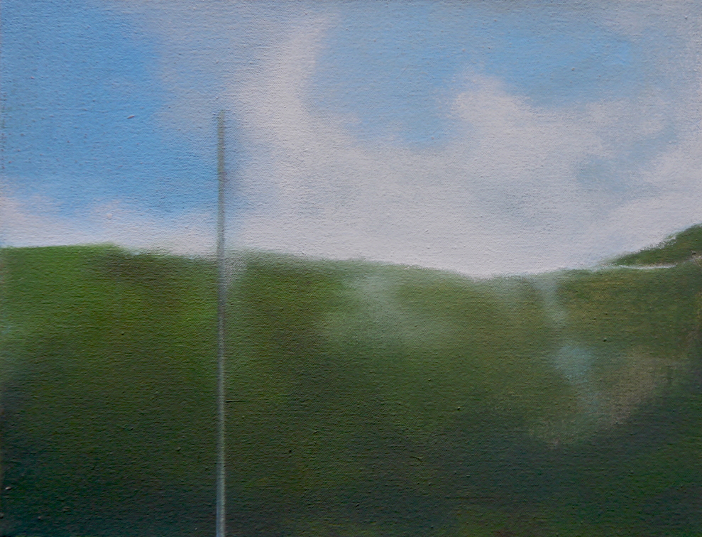 (T1129) Mont Aiguille 2, 2022, acrylique sur toile, 27 x 35 cm