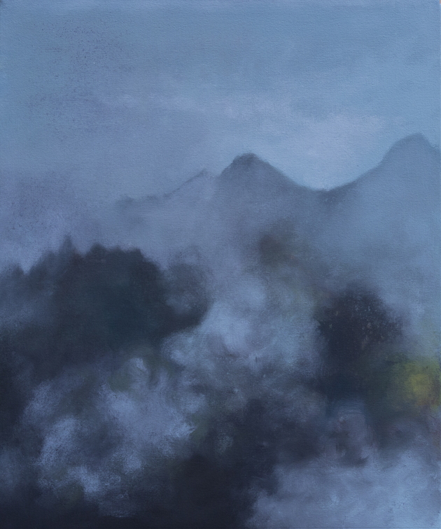 (T1133) Paysage de montagne, 2022, acrylique sur toile, 55 x 46 cm (45864 visites) (T1133) Paysage de montagne, 2022, acrylique sur toile, 55 x 46 cm