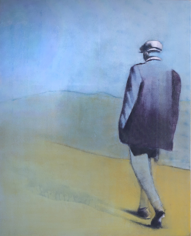 (T1140) Station 5 (en marche), 2022, acrylique sur toile, 162 x 130 cm, collection privée (43770 visites) (T1140) Station 5 (en marche), 2022, acrylique sur toile, 162 x 130 cm, collection privée